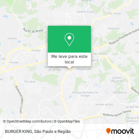 BURGER KING mapa