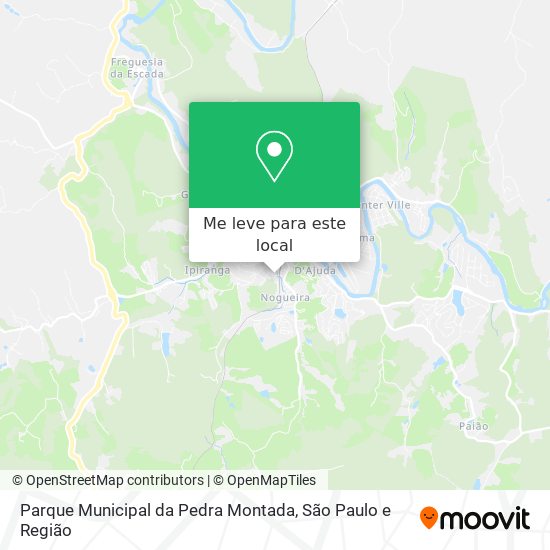 Parque Municipal da Pedra Montada mapa