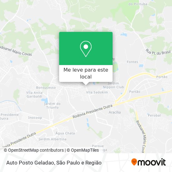 Auto Posto Geladao mapa