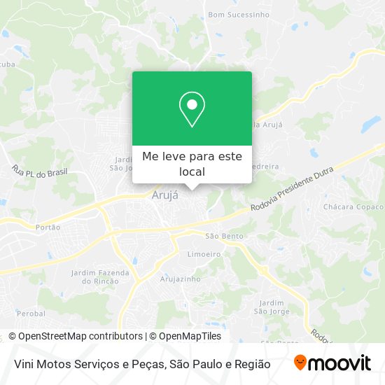 Vini Motos Serviços e Peças mapa