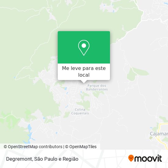 Degremont mapa