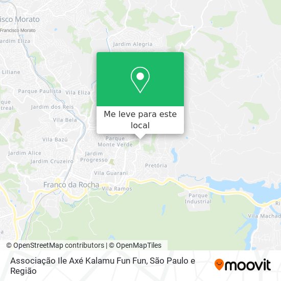 Associação Ile Axé Kalamu Fun Fun mapa