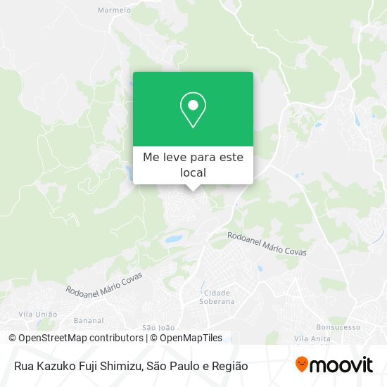 Rua Kazuko Fuji Shimizu mapa