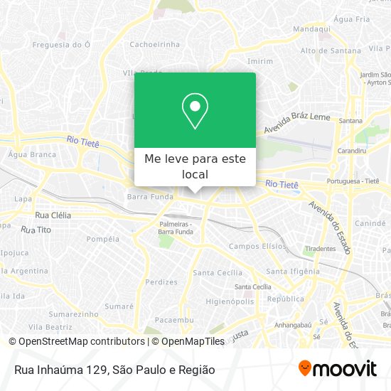 Rua Inhaúma 129 mapa