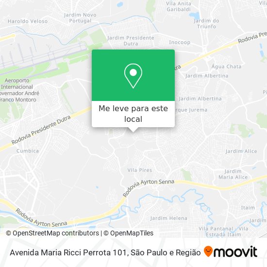 Avenida Maria Ricci Perrota 101 mapa