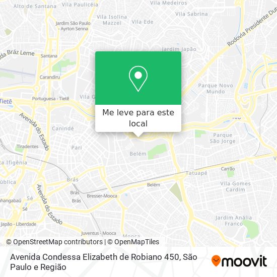 Avenida Condessa Elizabeth de Robiano 450 mapa