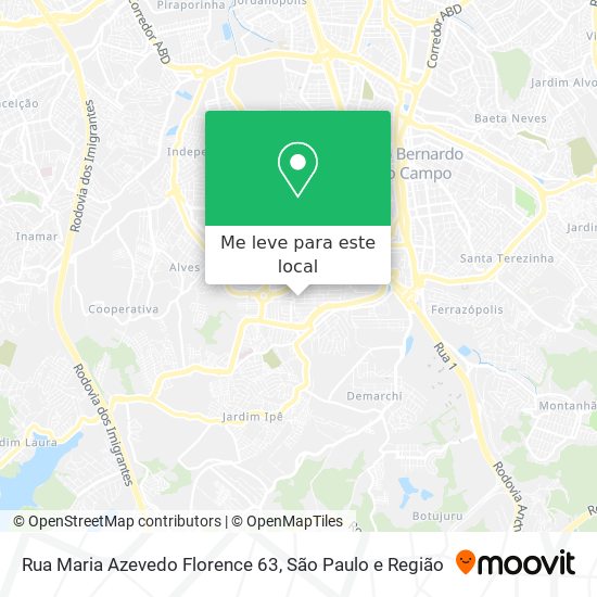 Rua Maria Azevedo Florence 63 mapa