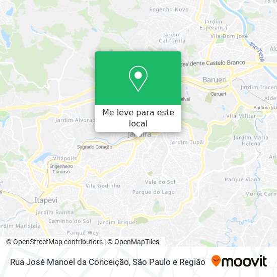 Rua José Manoel da Conceição mapa