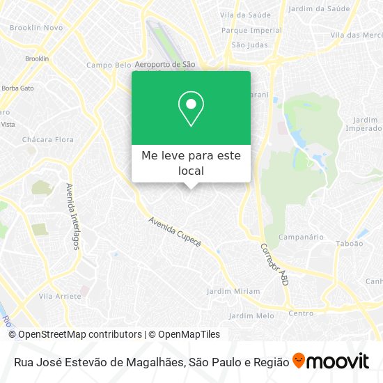 Rua José Estevão de Magalhães mapa