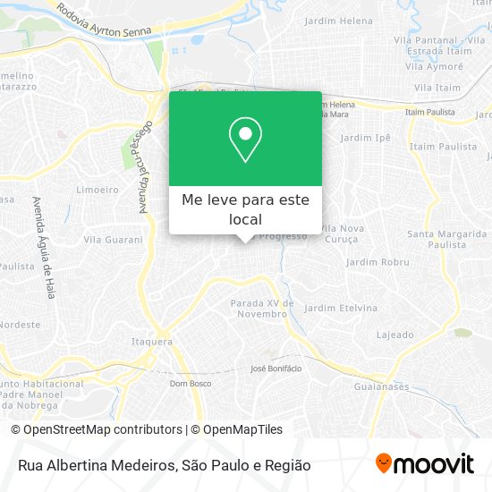 Rua Albertina Medeiros mapa