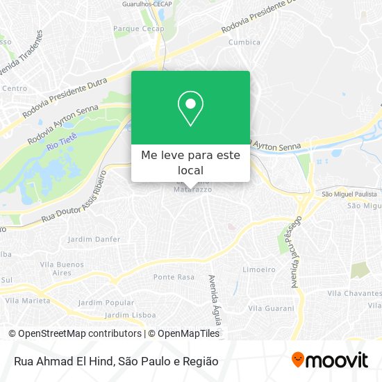 Rua Ahmad El Hind mapa