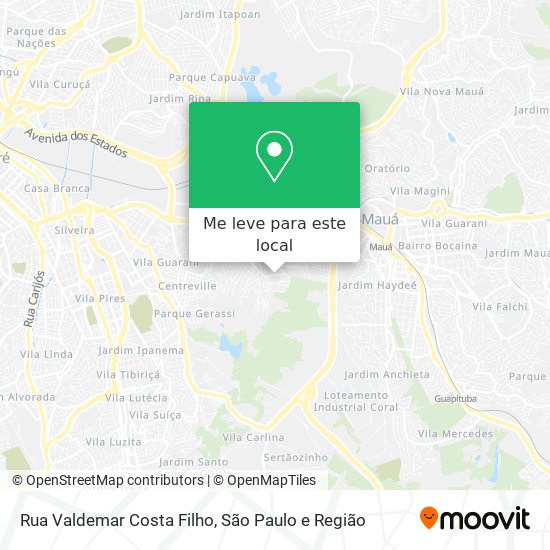 Rua Valdemar Costa Filho mapa