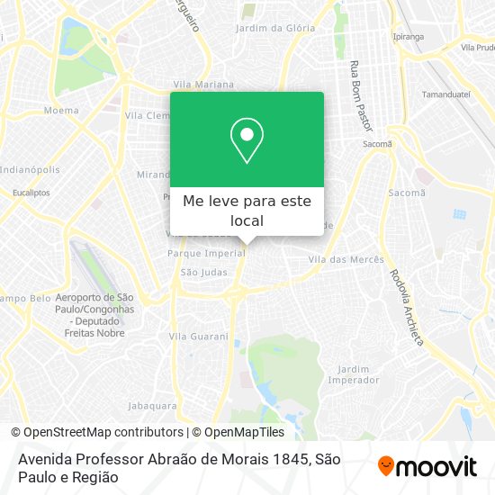 Avenida Professor Abraão de Morais 1845 mapa