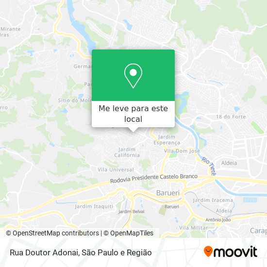 Rua Doutor Adonai mapa
