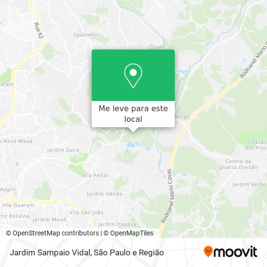 Jardim Sampaio Vidal mapa
