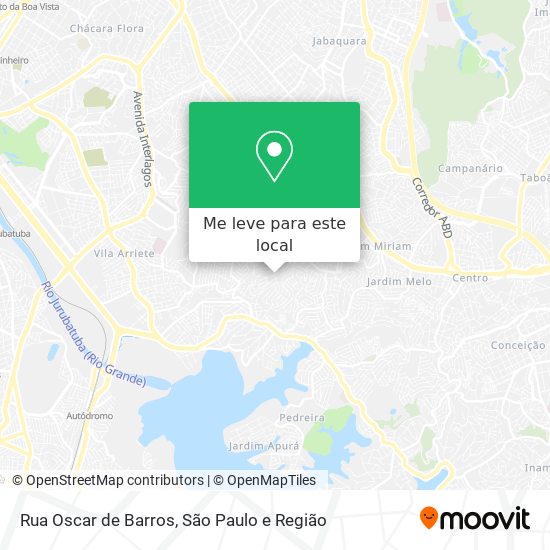 Rua Oscar de Barros mapa