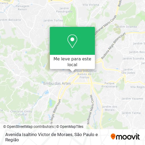 Avenida Isaltino Victor de Moraes mapa