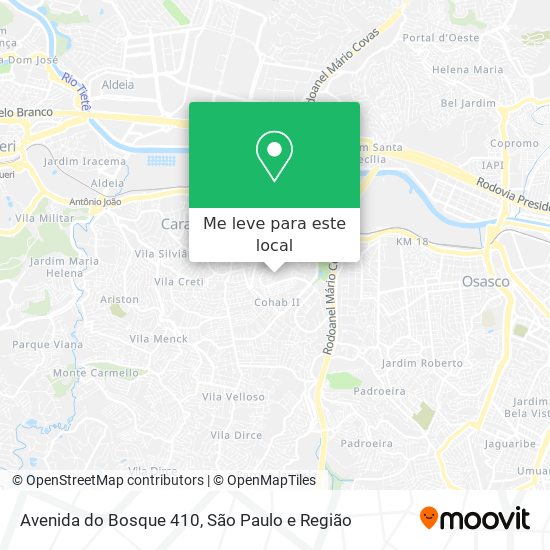 Avenida do Bosque 410 mapa