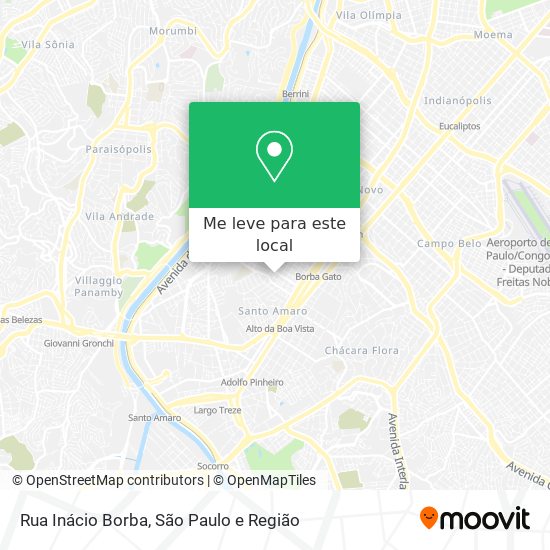 Rua Inácio Borba mapa