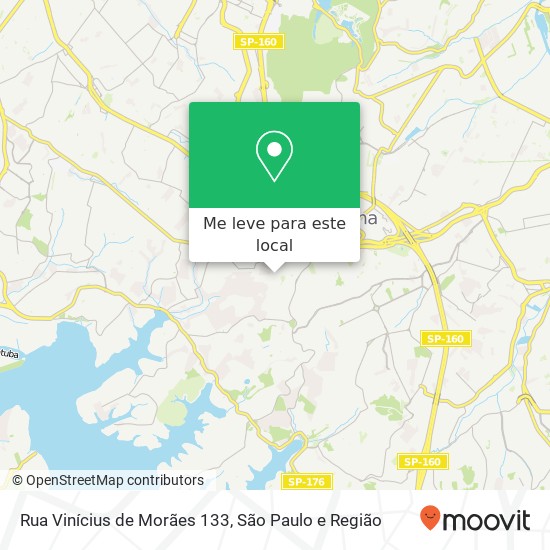 Rua Vinícius de Morães 133 mapa