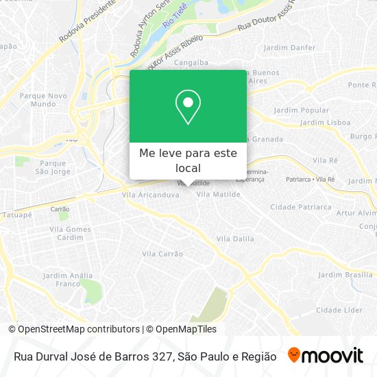 Rua Durval José de Barros 327 mapa