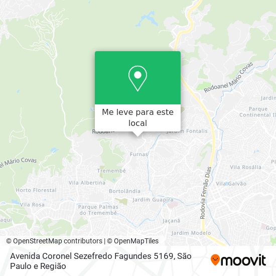 Avenida Coronel Sezefredo Fagundes 5169 mapa