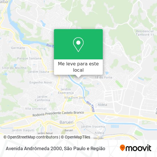 Avenida Andrômeda 2000 mapa