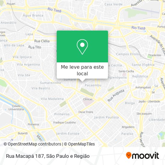 Rua Macapá 187 mapa