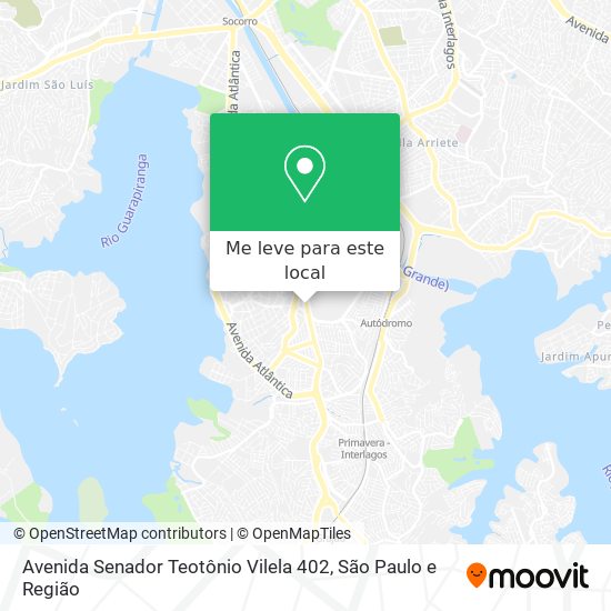 Avenida Senador Teotônio Vilela 402 mapa