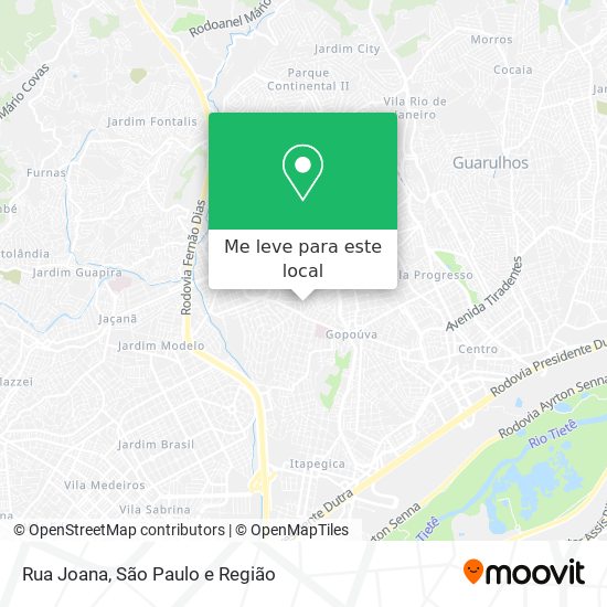Rua Joana mapa