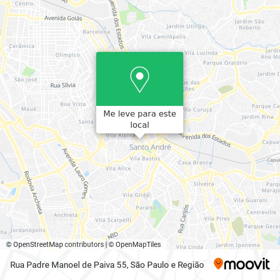 Rua Padre Manoel de Paiva 55 mapa