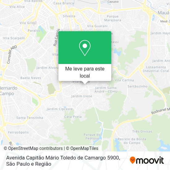 Avenida Capitão Mário Toledo de Camargo 5900 mapa