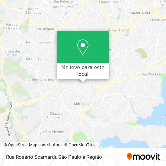 Rua Rosário Scamardi mapa