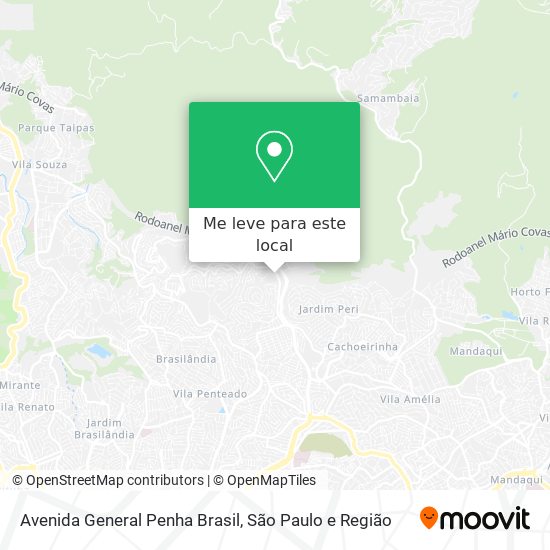 Avenida General Penha Brasil mapa