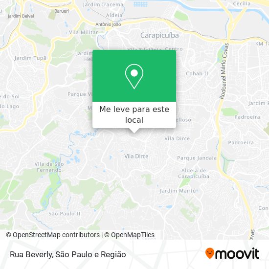 Rua Beverly mapa