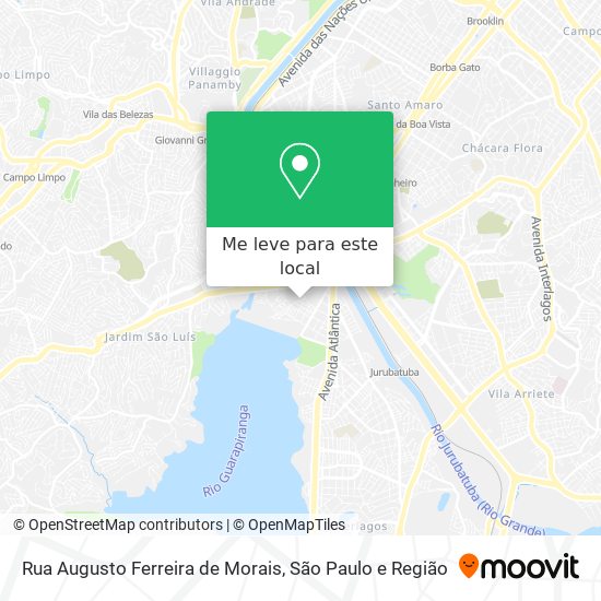 Rua Augusto Ferreira de Morais mapa