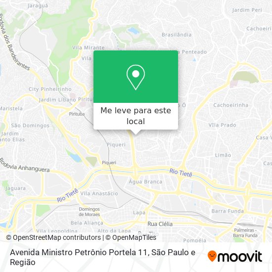 Avenida Ministro Petrônio Portela 11 mapa