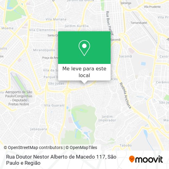 Rua Doutor Nestor Alberto de Macedo 117 mapa