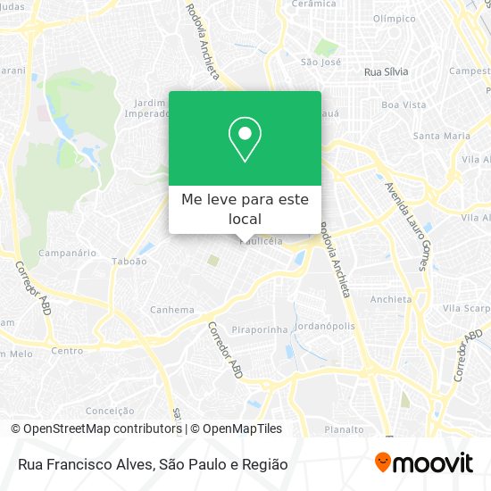 Rua Francisco Alves mapa