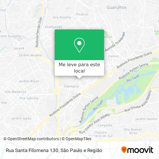 Rua Santa Filomena 130 mapa