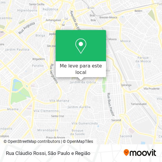 Rua Cláudio Rossi mapa