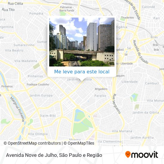 Como chegar até Avenida Nove de Julho em Jardim Paulista de Ônibus