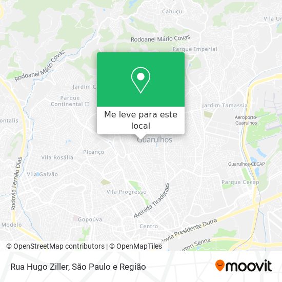 Rua Hugo Ziller mapa