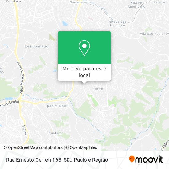 Rua Ernesto Cerreti 163 mapa