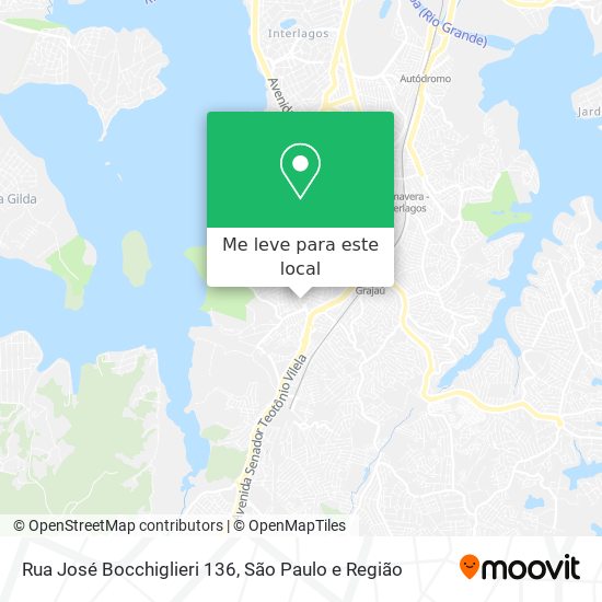Rua José Bocchiglieri 136 mapa