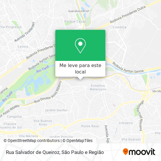 Rua Salvador de Queiroz mapa