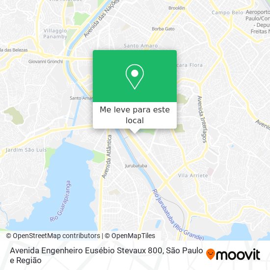 Avenida Engenheiro Eusébio Stevaux 800 mapa