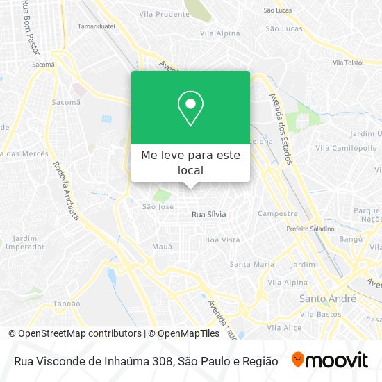 Rua Visconde de Inhaúma 308 mapa