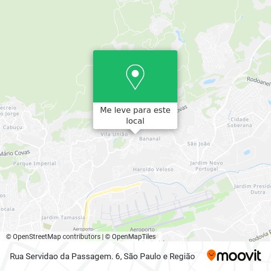 Rua Servidao da Passagem. 6 mapa