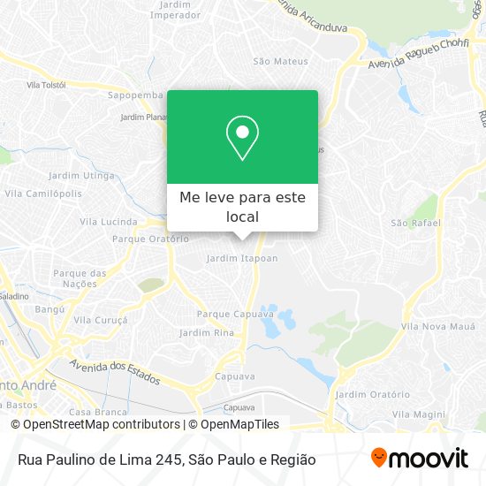 Rua Paulino de Lima 245 mapa